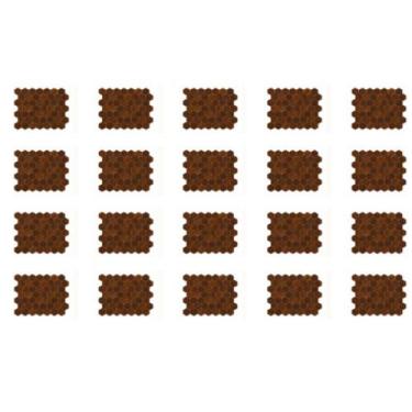 Imagem de Kit 20 Placas Adesivas Mosaico Bronze PVC Autoadesivas Para Parede Rev