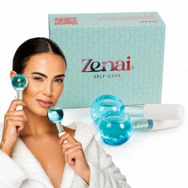 Imagem de Zenai - Ice Globes Massageador Facial Modelador Massagem Drenagem Linf