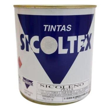 Imagem de Tinta de Polietileno para Serigrafia Sicoltex Sicoleno Prata (900ml)
