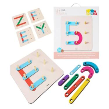 Imagem de Brinquedo Educativo De Madeira 3 Anos Formas Mágicas Babebi