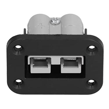Imagem de Conector de plugue de carregamento de bateria, portas USB duplas pretas 12-24V, kit de montagem de plugue conector 50 Amp para caminhão para barco para caravana