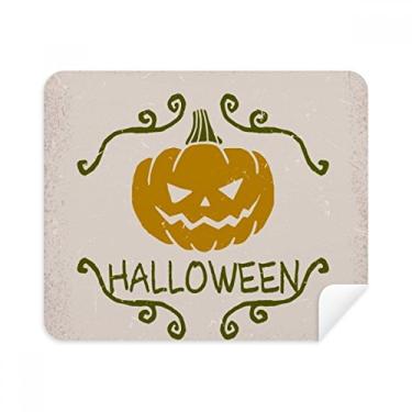 Imagem de Pano de limpeza com estampa de desenho de abóbora de Halloween, 2 peças, tecido de camurça