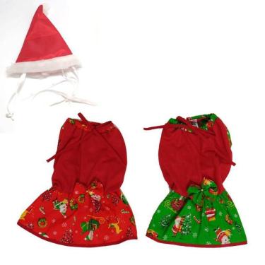 Imagem de Kit Vestido De Natal + Gorro - Tamanho M