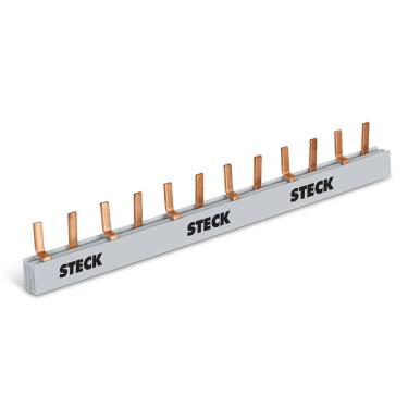 Imagem de Barramento P/Disjuntor. Din Bifasico 80A 2X8P S2F285B – Steck