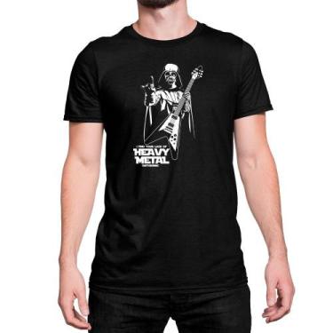 Imagem de Camiseta T-Shirt Darth Vader Rock And Roll Star Wars Heavy - Mecca
