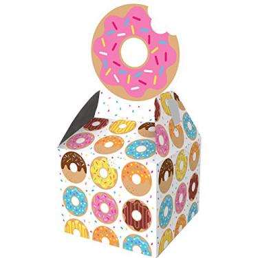 Imagem de Creative Converting Donut Party Favor Boxes Party Supplies, Multicolor,9.15" x 3.5" x 3.5"