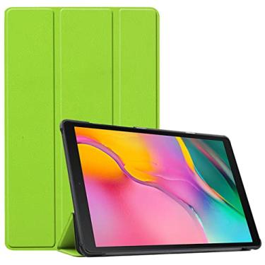 Imagem de Capa para tablet Galaxy Tab A8 2021 SM-X200, fina e leve com suporte para Galaxy TAB S7 TAB A7 Tab S5E Tab S6 Series (Tab S7 FE/ S7 lite/S7 Plus 12,4 polegadas T730/T970 2021, verde)