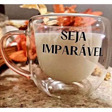 Imagem de Xícara Vidro Duplo SEJA IMPARÁVEL - DÉBORA SHOP