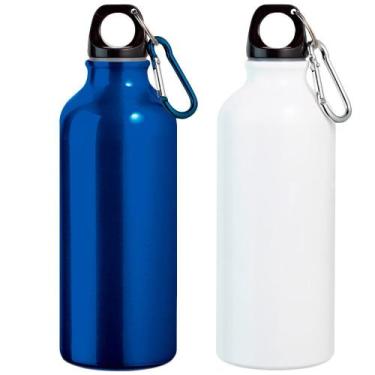 Imagem de Kit 2X Garrafa Squeeze Sport 500 Ml Topget Azul E Branco