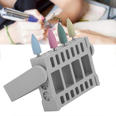 Imagem de Suporte de brocas de manicure, 16 furos, expositor de cabeças de polimento de unhas, suporte de brocas de unhas com recipiente de ferramentas à prova de poeira (#1)