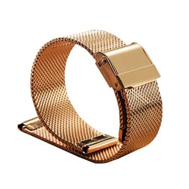 Imagem de Pulseira de Relógio de Aço Inoxidável para Homens e Mulheres Pulseira de Moda 17 mm de Diâmetro Ouro Rosa