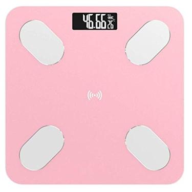 Imagem de balança de gordura corporal profissional balanças de chão doméstico balança científica inteligente digital balança de peso aplicação bluetooth durável