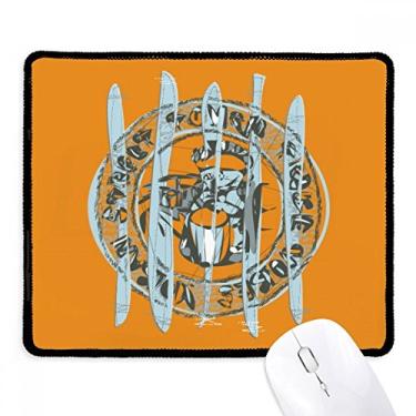 Imagem de Tapete de borracha para jogos com estampa de desenho de animal abstrato