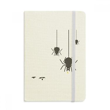 Imagem de Caderno de ilustração de teia de aranha com inseto preto, capa dura oficial, diário clássico