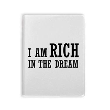 Imagem de Diário de capa macia para presente Art Deco I Am Rich In The Dream