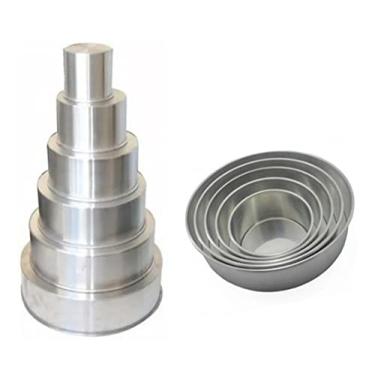 Imagem de Conjunto Formas Assadeiras Redonda Alta 6 Peças Em Alumínio