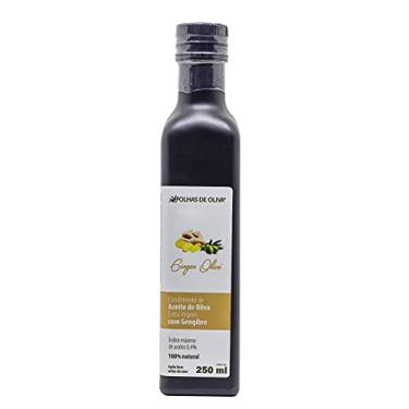 Imagem de Azeite de oliva extra virgem natural com gengibre Folhas de Oliva - acidez 0,4% - 250ml