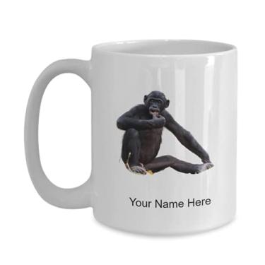 Imagem de Caneca personalizada Cubof a-chimpanzé, xícara de café Cubof a-chimpanzé, ideia de presente Cubof a-chimpanzé - caneca de café de 445 ml