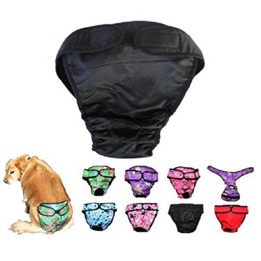 Imagem de Fralda de cachorro reutilizável lavável feminina menina para raças de cães grandes e médios tamanho G, GG, XXG ENTREGA 2-4 dias!FDC LARGE: Waist 20" - 24"