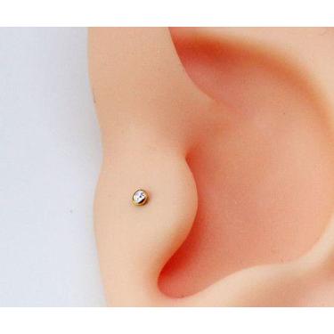 Imagem de Mini Piercing Folheado A Ouro Com Zircônia - Eu Curto Acessórios