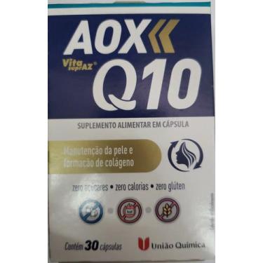 Imagem de Aox Coenzima Q10 + Colageno E Vitaminas 30 Capsulas - União Quimica