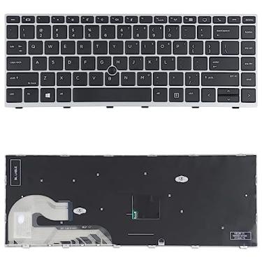 Imagem de For HP Elitebook 840 G5 846 G5 745 G5 US Version Keyboard with Pointing Stick (Silver)