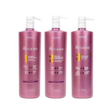Imagem de Kit Serie Pro Cachos Profissional Essendy Kit Controle de Cachos (3 Produtos)