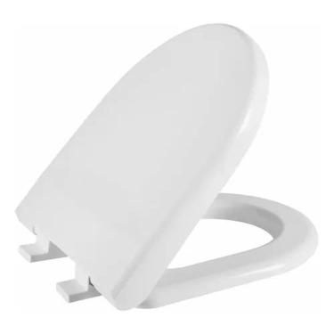 Imagem de Assento Sanitário Riviera Branco Tampa para Vaso Celite com Fechamento Suave