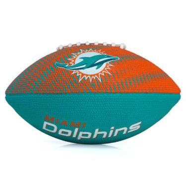 Imagem de Bola De Futebol Americano Wilson Nfl Team Junior Tailgate Miami Dolphi