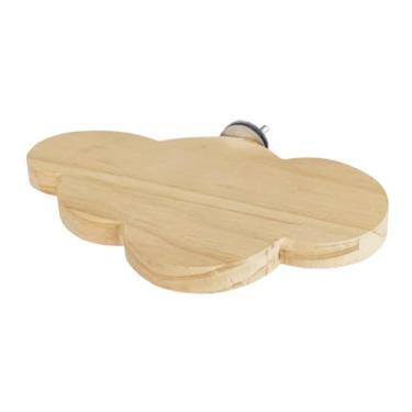 Imagem de Baoblaze Pássaro poleiro suporte rack de madeira papagaio plataforma gaiola poleiro playground pendurar ramo brinquedos para calopsitas periquitos esquilo, B