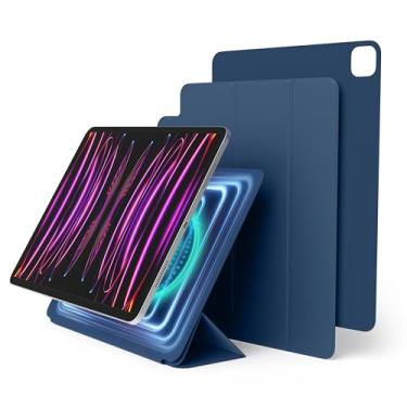 Imagem de elago Capa para iPad Pro 12,9 6ª, 5ª, 4ª geração e iPad Air 13 (M2) - Capa para iPad com fixação magnética em materiais metálicos, compatível com Apple iPad Pencil e estojo de lápis Elago (azul)