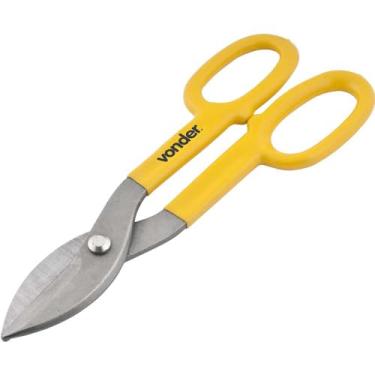 Imagem de Vonder, Tesoura 10", Para Chapas, Modelo Americano, Corte Reto.