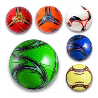 Imagem de Bola De Futebol Coloridas N5 Campo Futsal Society Tamanho Oficial Cores Sortidas Criança Infantil