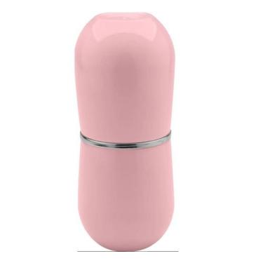 Imagem de Porta Escova De Dente Para Bancada Rosa Quartz Cromo Belly Ou