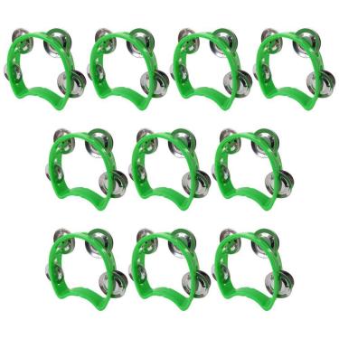 Imagem de Kit 10 Pandeiros Meia Lua Infantil Verde New York