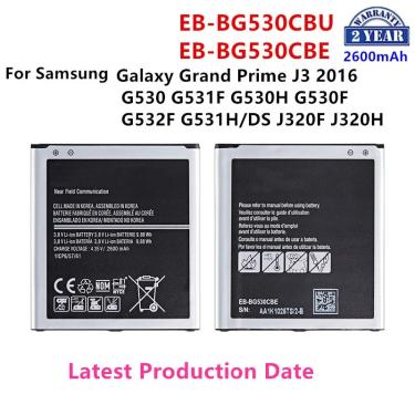 Imagem de Bateria para Samsung Galaxy Grand Prime  novo  EB-BG530CBU  EB-BG530CBE  2600mAh  J3 2016  G530