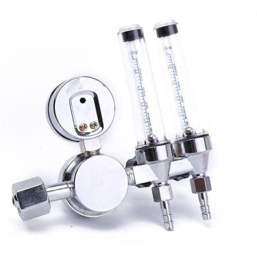 Imagem de Regulador de argônio de tubo duplo, válvula redutora de pressão