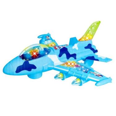 Imagem de Avião Maluco Grande Bate E Volta Infantil Com Luzes Músicas Brinquedo