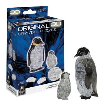 Imagem de Quebra-cabeça de cristal 3D: pinguim e bebê de 12 anos ou mais