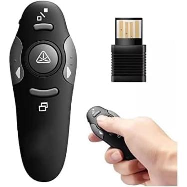 Imagem de Caneta Multimídia Controle Remoto Apresentador Apontador Multimídia Passador De Slides Palestra Congresso Simpósio Avançador De Power Point PTT, Premium RV Globi.
