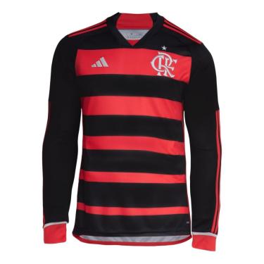 Imagem de Camisa Flamengo I Manga Longa 24/25 Adidas-Masculino