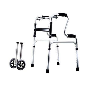 Imagem de Andador, andador para idosos - andador para subir e descer escadas, leve, alumínio, ajustável, auxílio para caminhada, bengala retrátil de quatro pontas, andador para idosos, está tudo bem hopeful