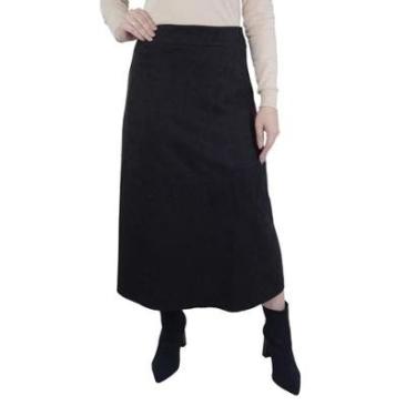 Imagem de Saia Feminina Averzzy Midi Suede-Feminino