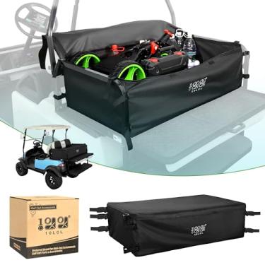 Imagem de 10L0L Bolsa de carga para carrinho de golfe para 4 passageiros, bolsa de armazenamento de carro de golfe, sacola de compras de supermercado para EZGO TXT/RXV, Club Car DS/Precedente, carrinho de golfe