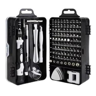 Imagem de Kit Ferramentas Chaves De Precisão 117 em 1 Fenda Philips Torx Hallen Estrela Conserto Celular e Eletrônicos em Geral