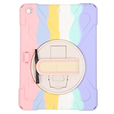 Imagem de Capas para Tablet, Suporte Giratório de 360 ​​graus, Capas Práticas para Teclado de Tablet, Proteção contra Quedas à Prova de Choque Com Alça de Ombro para Substituição (Rosa