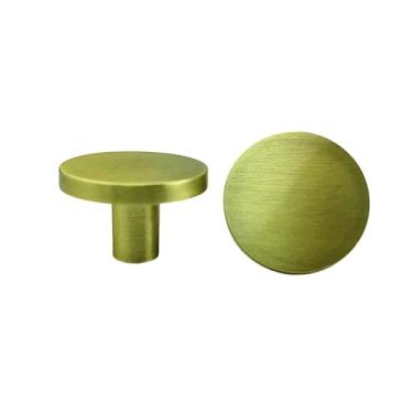 Imagem de Puxadores de armário de liga de zinco sólido, puxadores de armário, banheiro, cozinha, corredor, roupas, ganchos de parede, botões de móveis, latão escovado, um