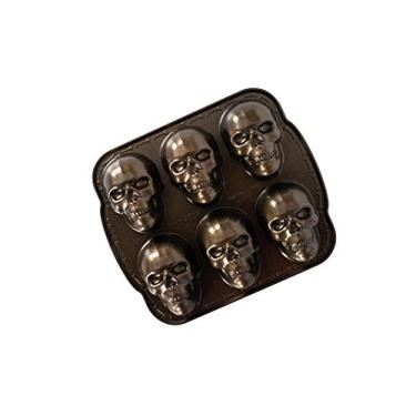 Imagem de Nordic Ware Assadeira de Halloween, assombrada caveira assombrada, bronze
