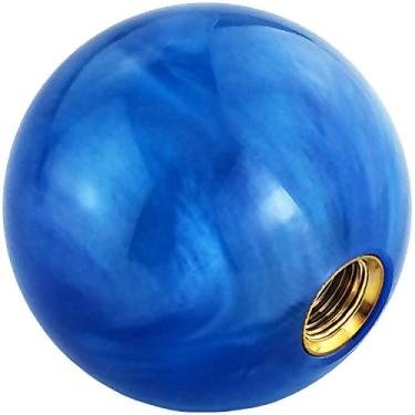 Imagem de Lunsom Botão de câmbio redondo, alavanca de câmbio em forma de bola alavanca de mudança de marchas bola alavanca de carro se encaixa na maioria dos veículos de transmissão manual automática (M8 x