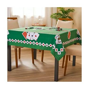 Imagem de Lepper Toalha Estampada Quadrada 4 Lugares Baralho 1,50 m x 1,50 m Com 1 peça, Verde